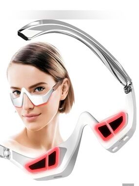 Gilli White and Red Light Therapy Glasses